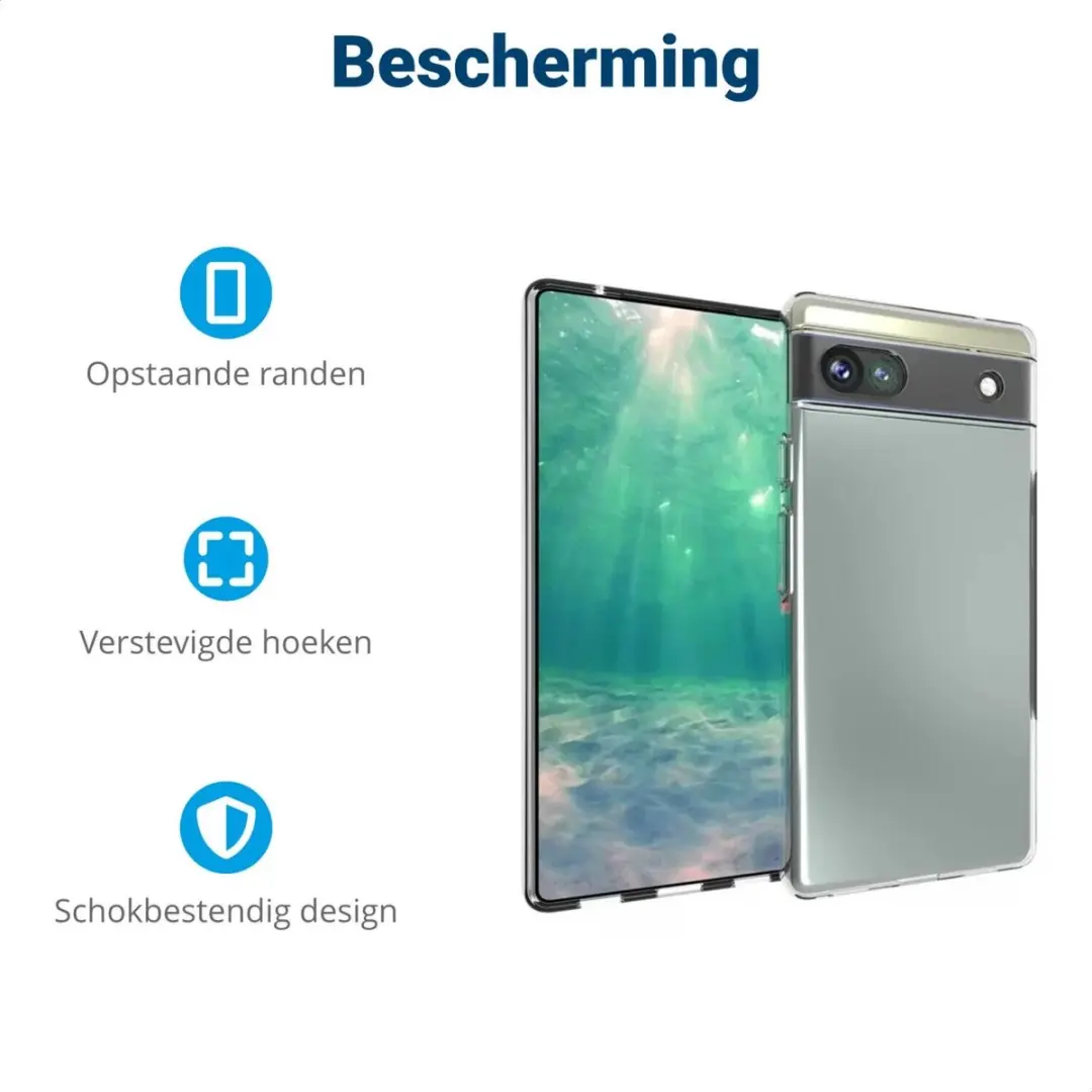 Google Pixel 6a Hoesje Schokbestendig Transparant