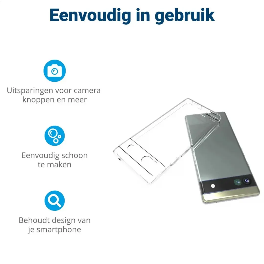 Google Pixel 6a Hoesje Schokbestendig Transparant