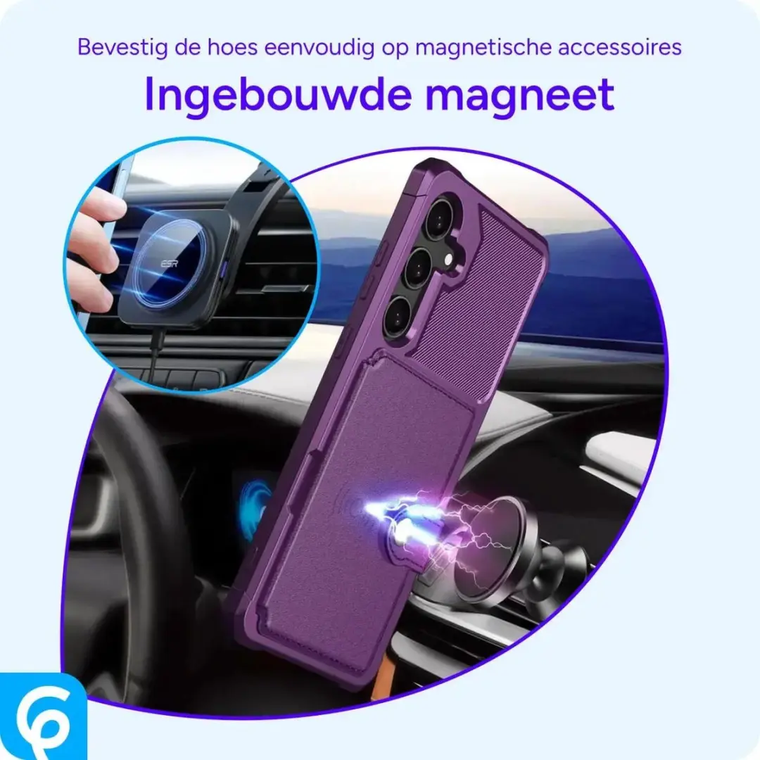 Selected Portemonnee Hoesje Samsung Galaxy A56 - 4 Pasjes - Paars - afbeelding 6 van 6