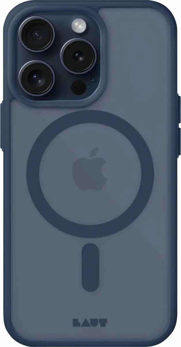 Laut HUEX PROTECT Hoesje iPhone 15 Pro Max - Blauw - afbeelding 6 van 6