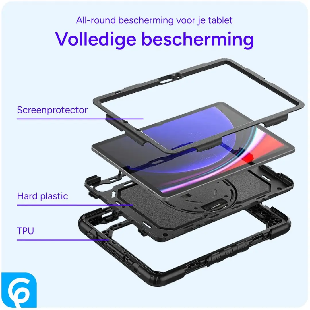 Selected Hoes Samsung Galaxy Tab S10 Lite/S10 FE/S9/S9 FE - Zwart