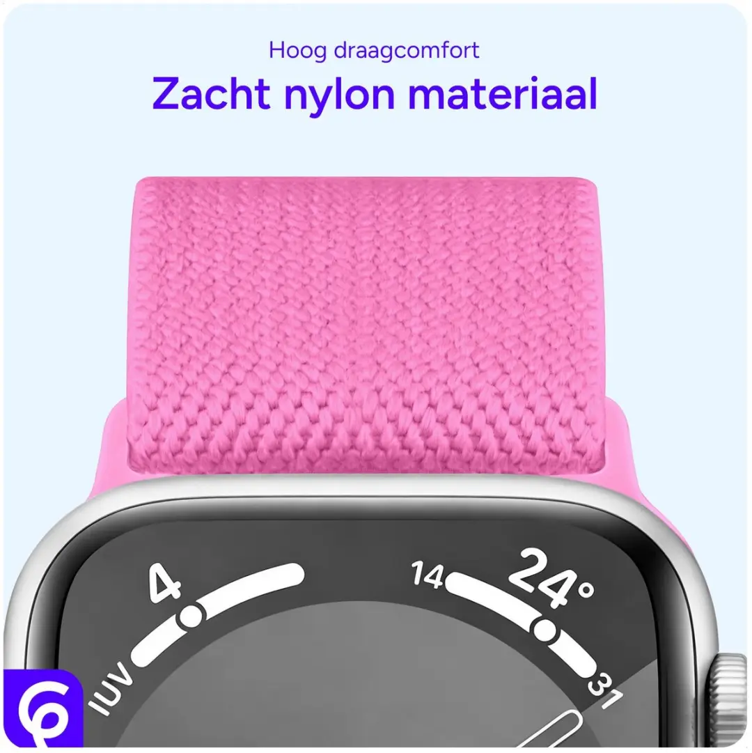 Selected SBG Nylon Sportband Apple Watch - Roze - 38-42mm