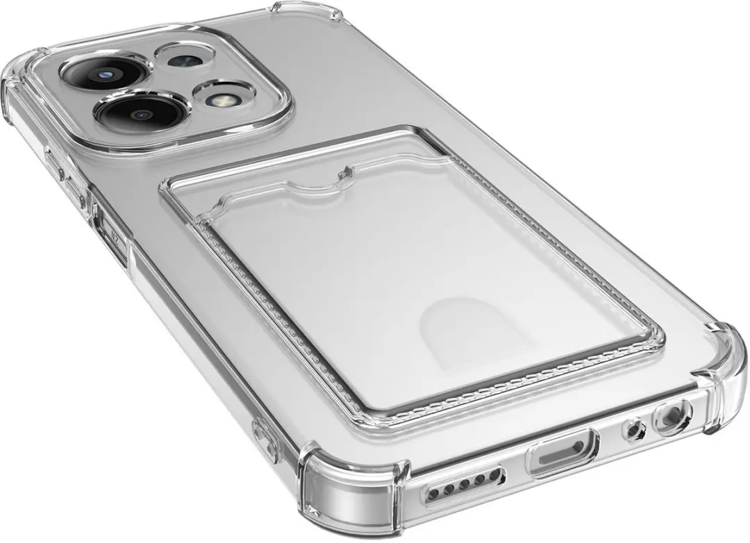 Selected by GSMpunt Xiaomi Redmi 15C Hoesje - Transparant - Pasjeshouder
