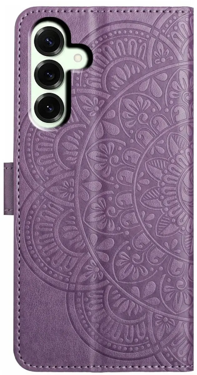 Selected Mandala Book Case Samsung Galaxy A17/A26 - Hoesje Paars