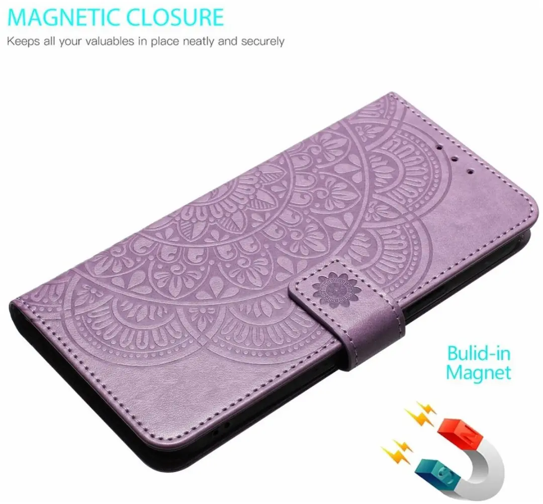 Selected Mandala Book Case Samsung Galaxy A17/A26 - Hoesje Paars