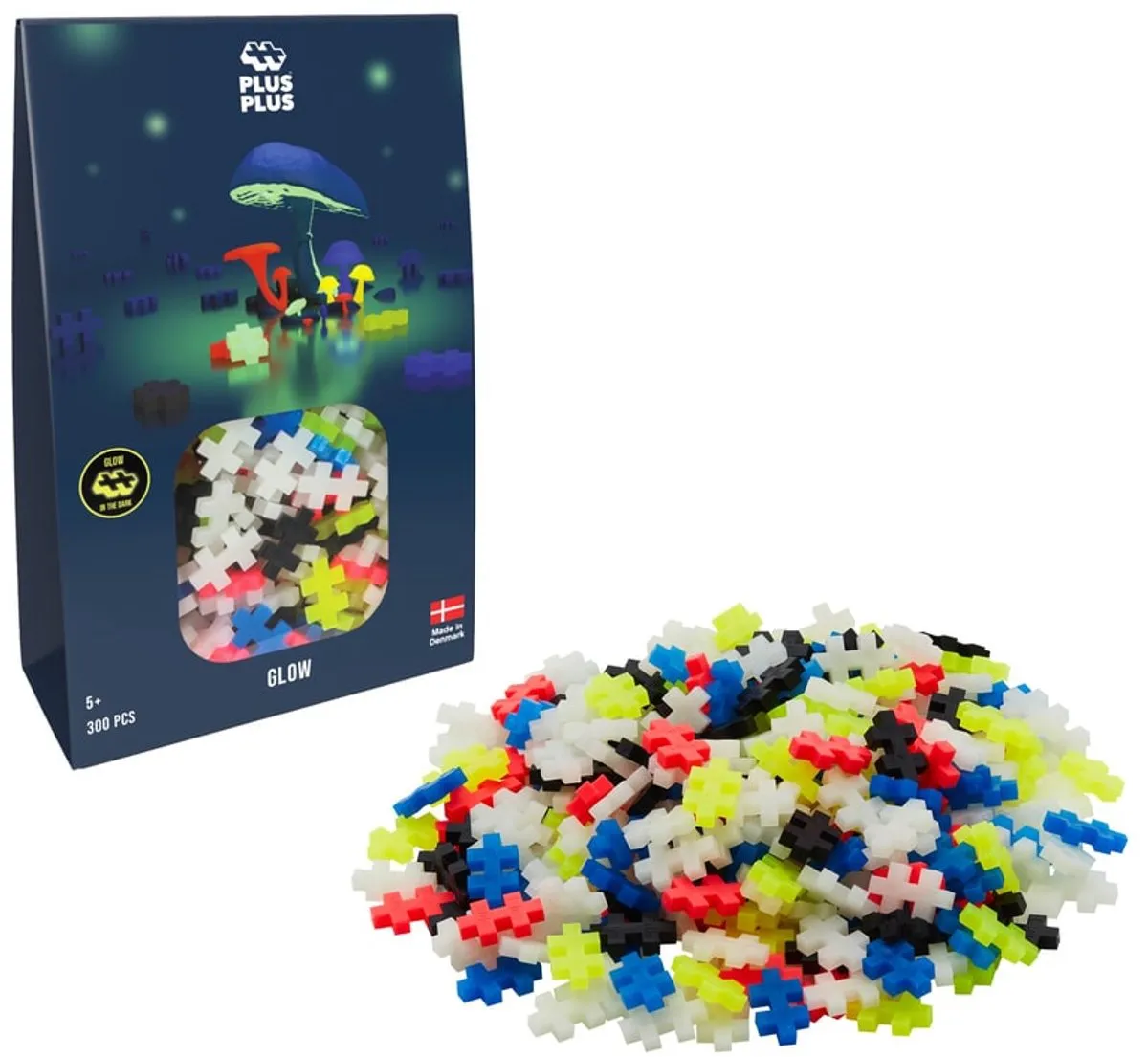 Plus-Plus Glow in the Dark Bouwset 300 Stuks