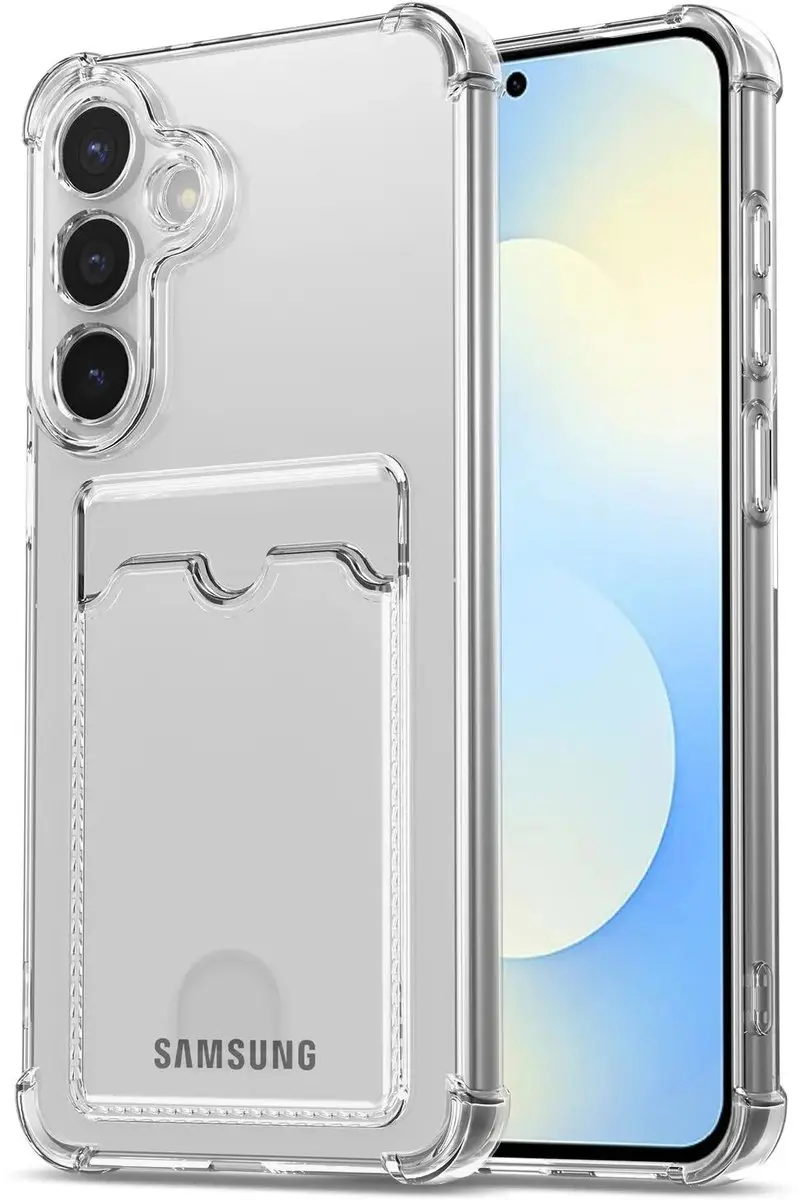 Selected by GSMpunt Transparant TPU Hoesje Samsung Galaxy A35 - Pasjeshouder