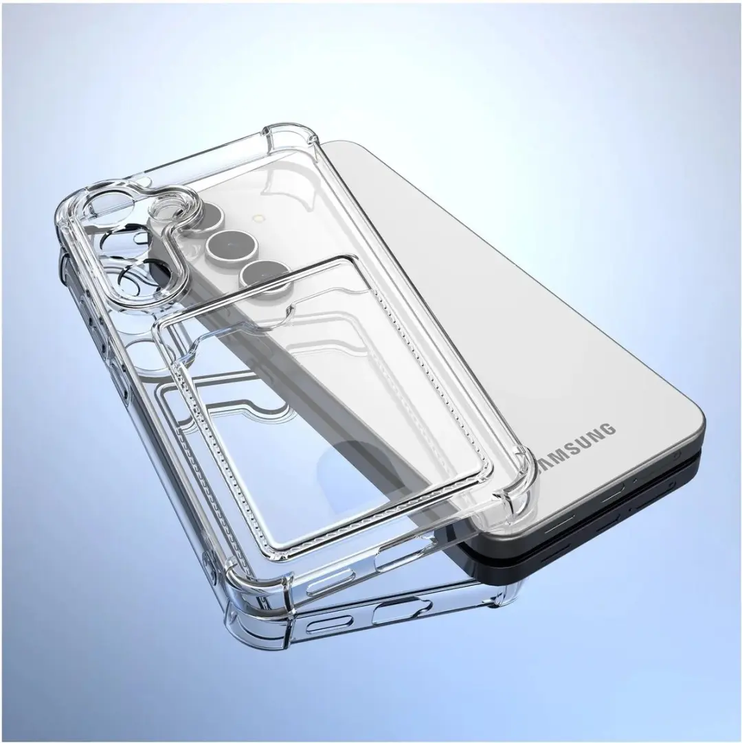 Selected by GSMpunt Transparant TPU Hoesje Samsung Galaxy A35 - Pasjeshouder
