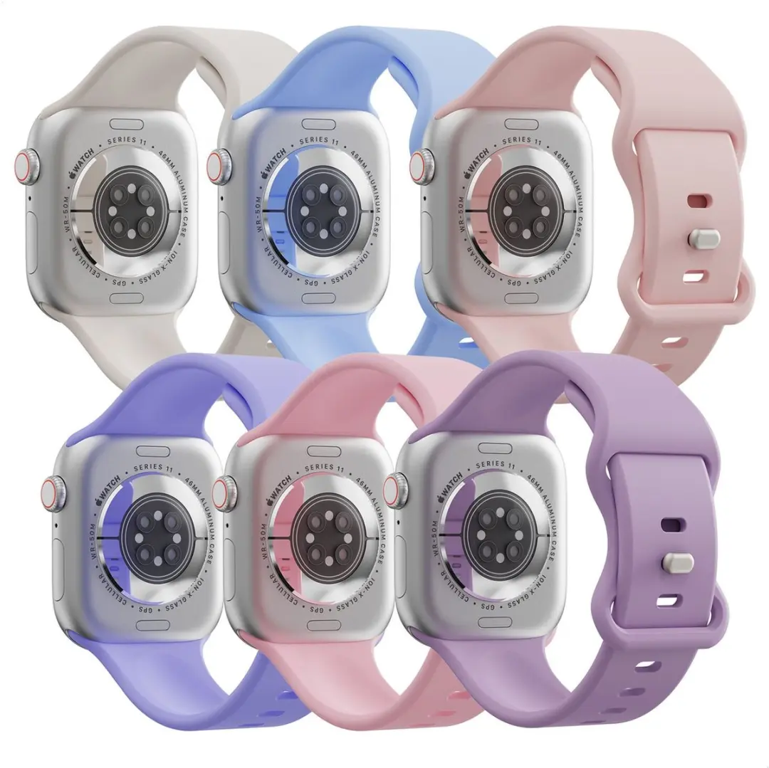 Selected SBG Siliconen Bandjes Apple Watch 6-Pack