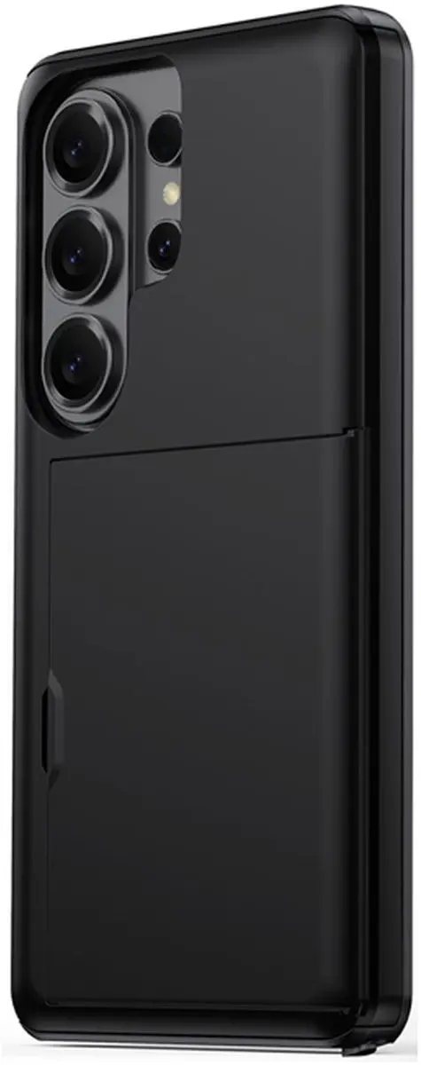 Samsung Galaxy S26 Ultra Hoesje met Kaarthouder - 2 Pasjes - Zwart