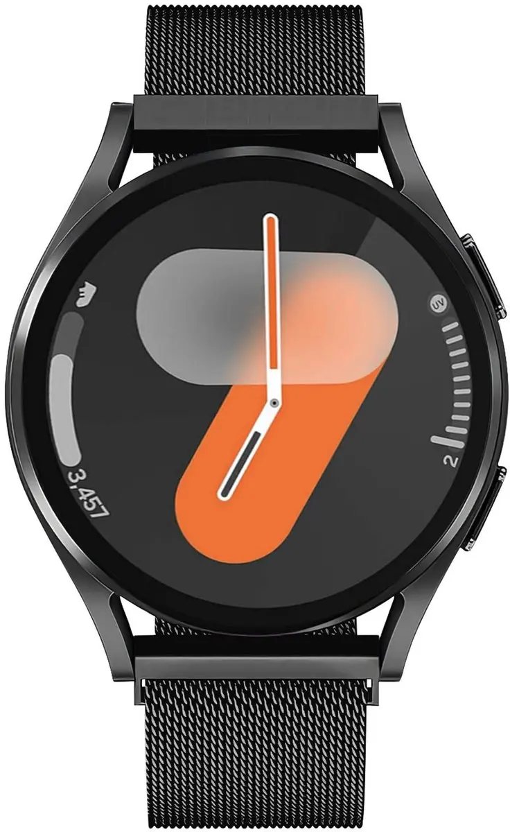 Selected SBG Universeel 22mm Horlogeband - Zwart