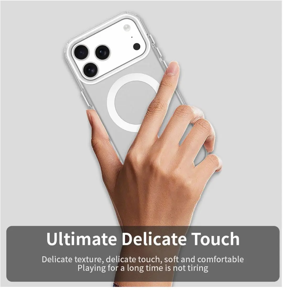 Selected MagSafe Backcover iPhone 17 Pro Max - Wit & Transparant