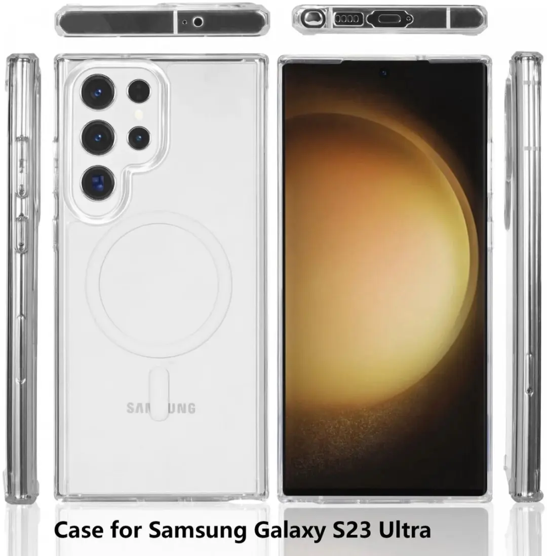 Selected Hoesje Samsung Galaxy S23 Ultra MagSafe Transparant - afbeelding 6 van 6