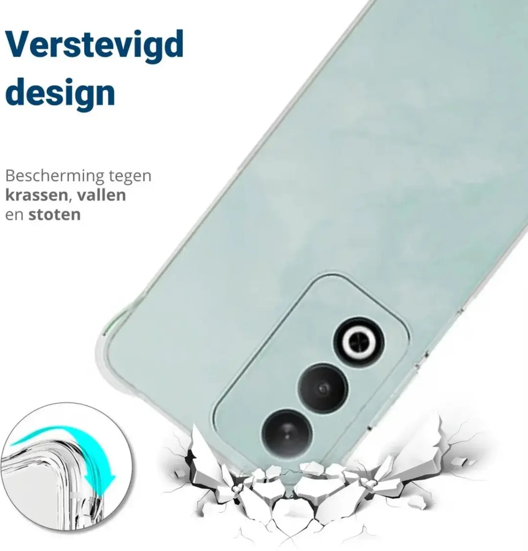 Selected Transparant Hoesje Oppo A80 - Schokbestendig