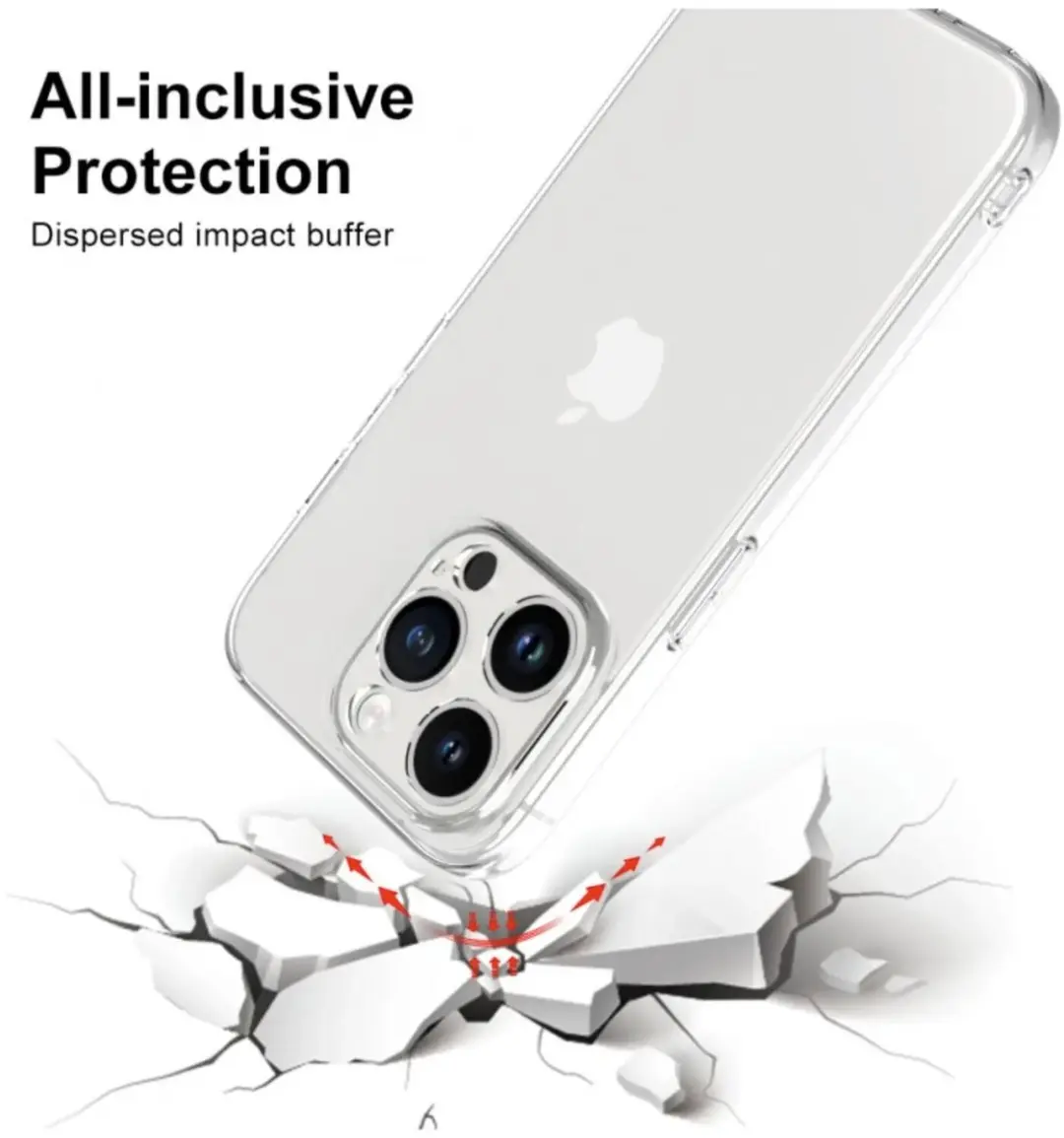 Selected Transparant TPU Hoesje iPhone 15 Pro Max