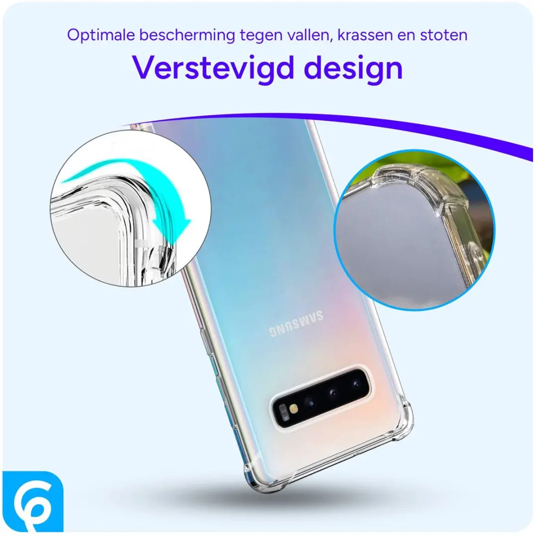 Selected Schokbestendig Hoesje Samsung Galaxy S10 - Transparant