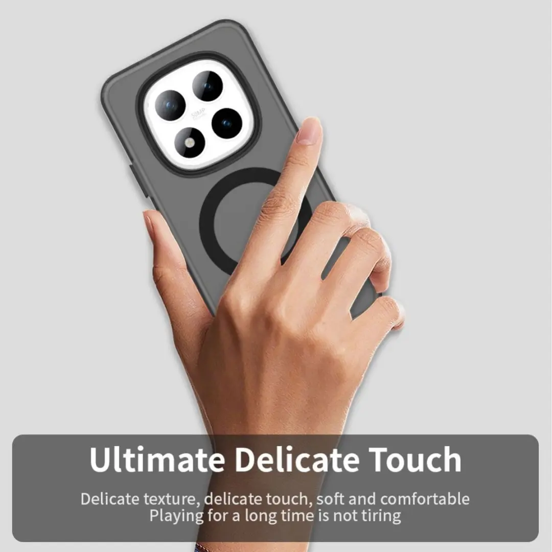 Selected MagSafe Backcover Xiaomi Redmi Note 15 Pro - Zwart & Transparant