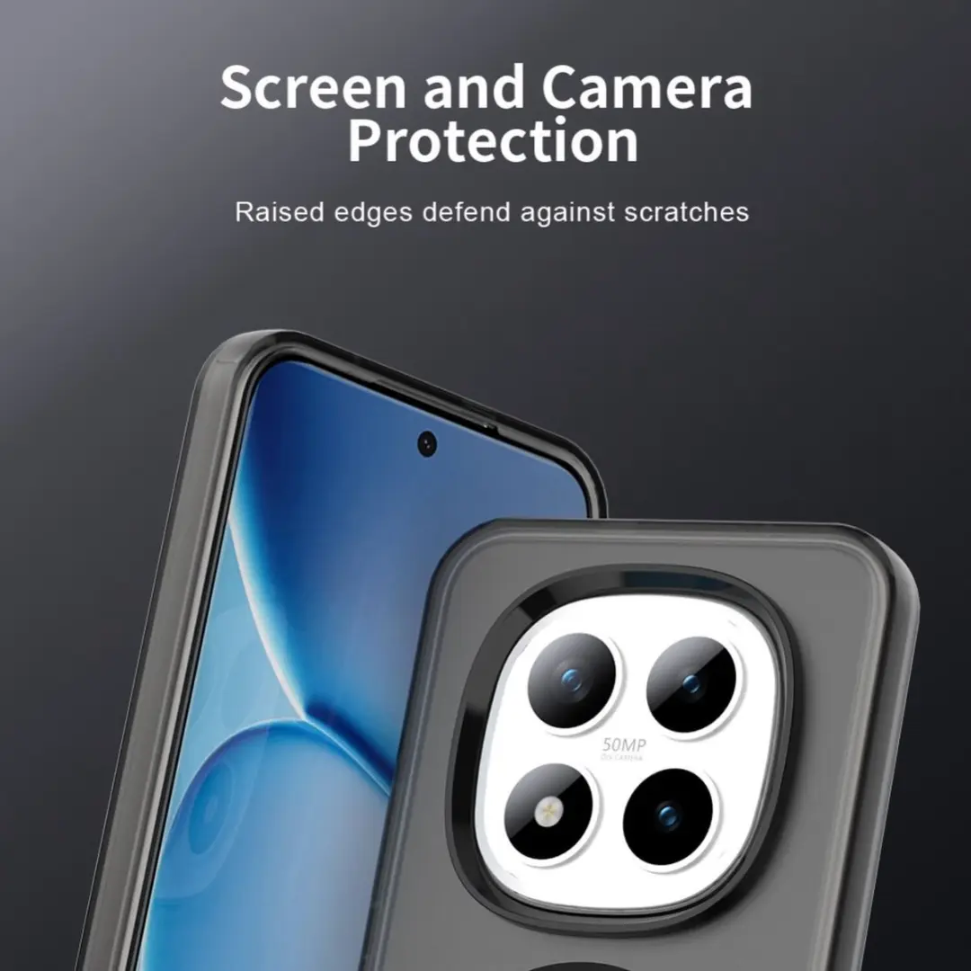 Selected MagSafe Backcover Xiaomi Redmi Note 15 Pro - Zwart & Transparant