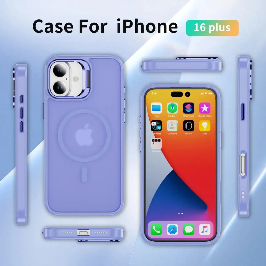 Selected Hoesje iPhone 16 Plus - MagSafe & Qi2 - Licht Paars