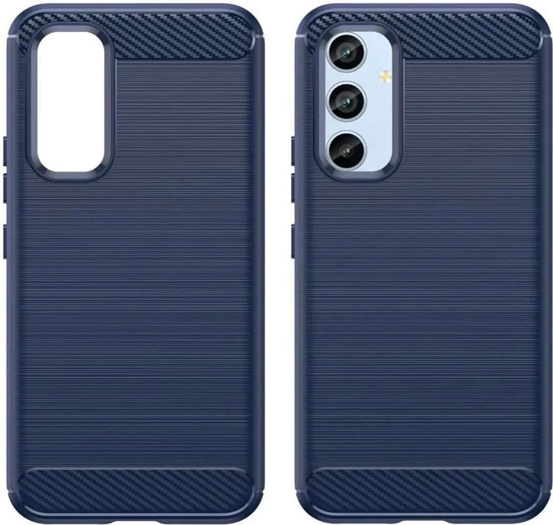 Selected Geborsteld TPU Hoesje Samsung Galaxy A54 - Blauw