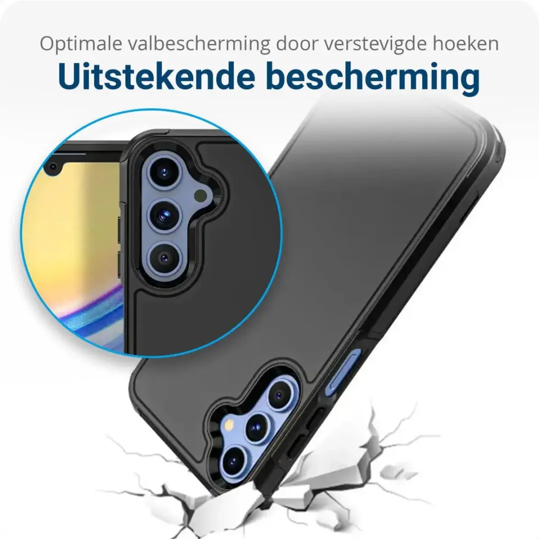 Selected Hoesje Samsung Galaxy A16 MagSafe Dual-Layer Zwart