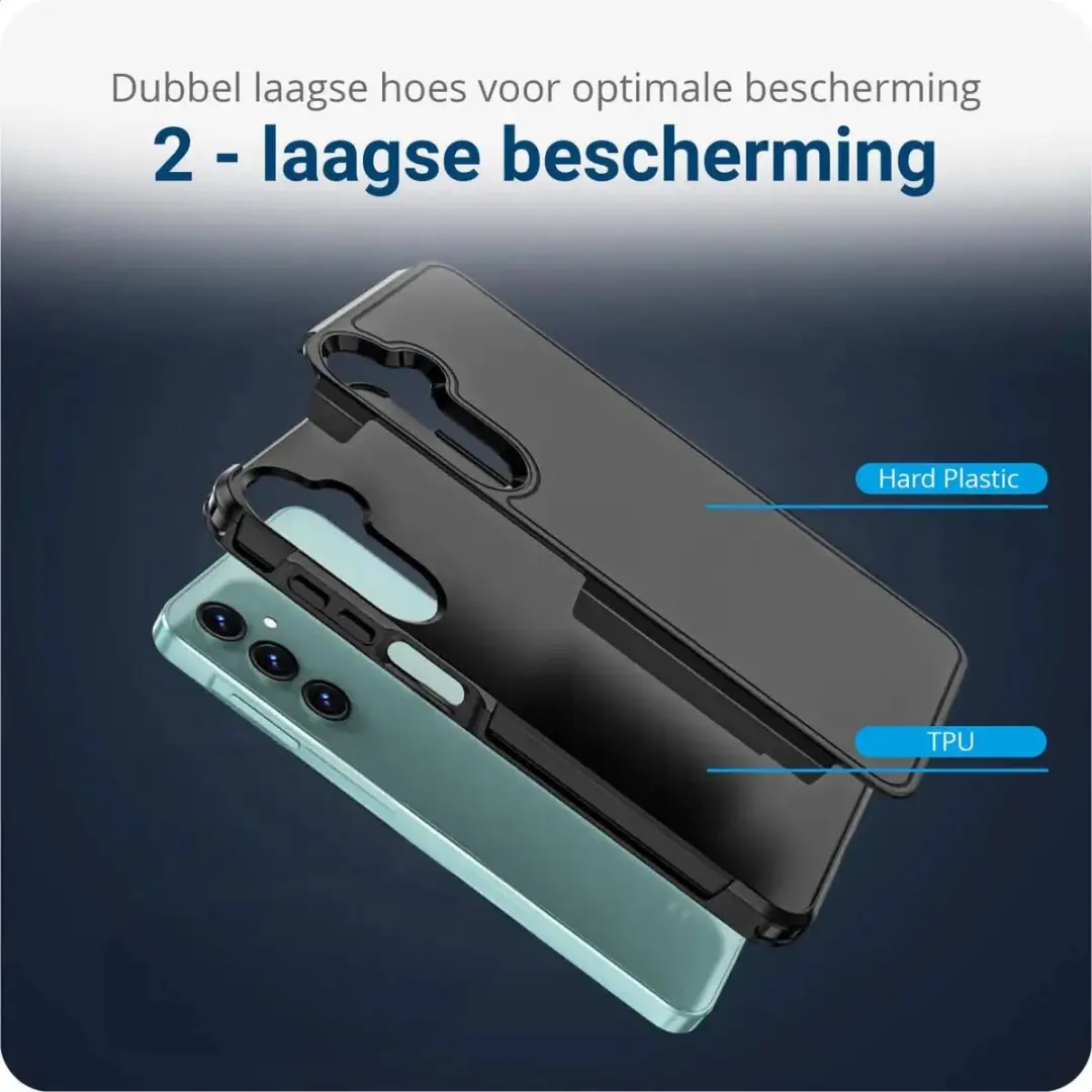 Selected Hoesje Samsung Galaxy A16 MagSafe Dual-Layer Zwart
