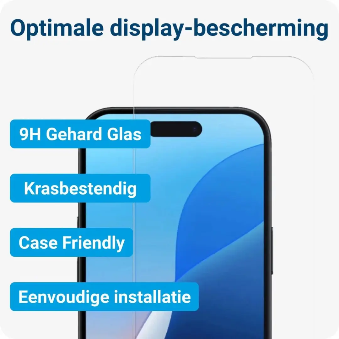 Selected iPhone 16 Plus Hoesje + Scherm & Lensbeschermer - Transparant