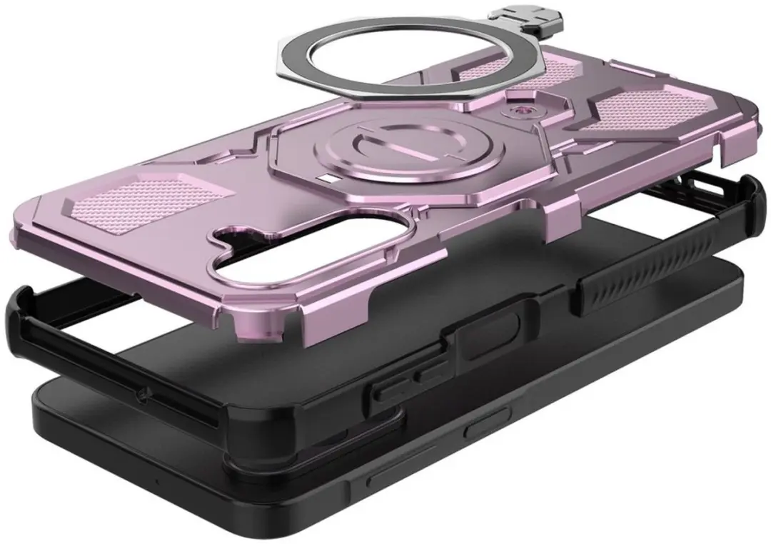 Selected Hoesje Samsung Galaxy A26 MagSafe Roze - 360° Draaibare Stand