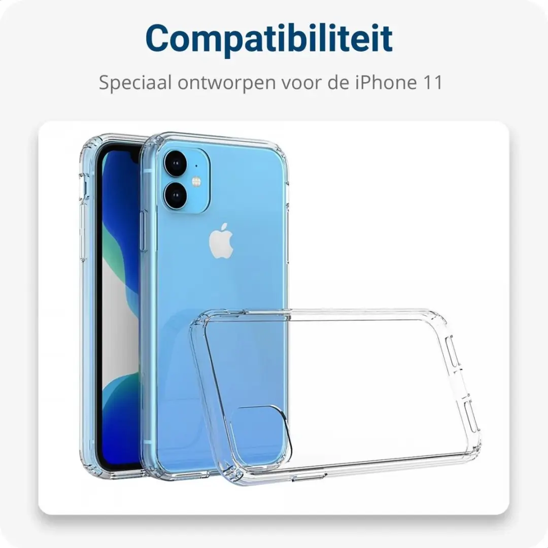 Selected by GSMpunt Hoesje iPhone 11 Rood - TPU met Koord