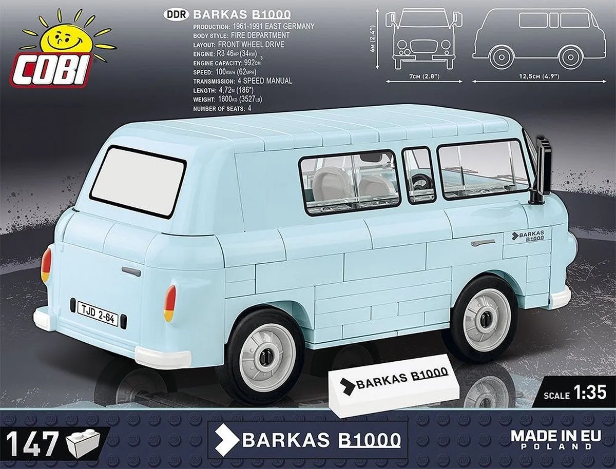 Cobi Barkas B1000 - 147 Stukken - Meerkleurig
