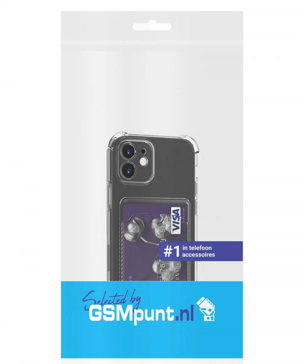 Selected by GSMpunt Transparant TPU Hoesje iPhone 12 Mini - 1 Pasje - afbeelding 6 van 6