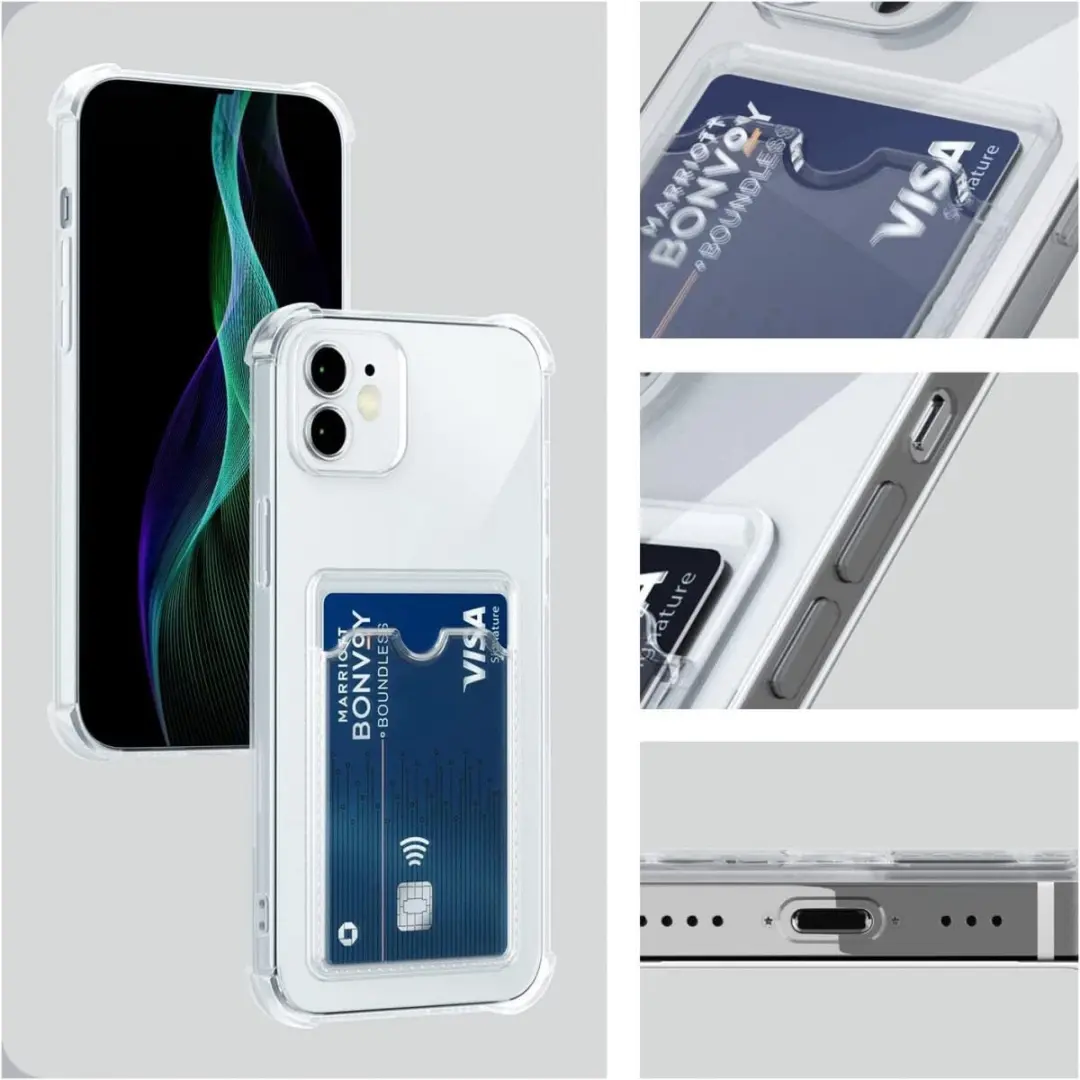 Selected by GSMpunt Transparant TPU Hoesje iPhone 12 Mini - 1 Pasje