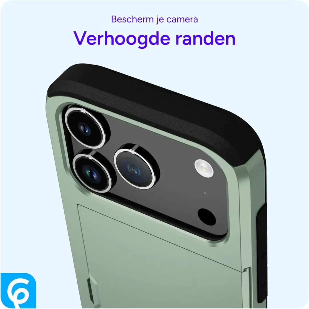 Selected Hoesje iPhone 17 Pro Max Kaarthouder Groen
