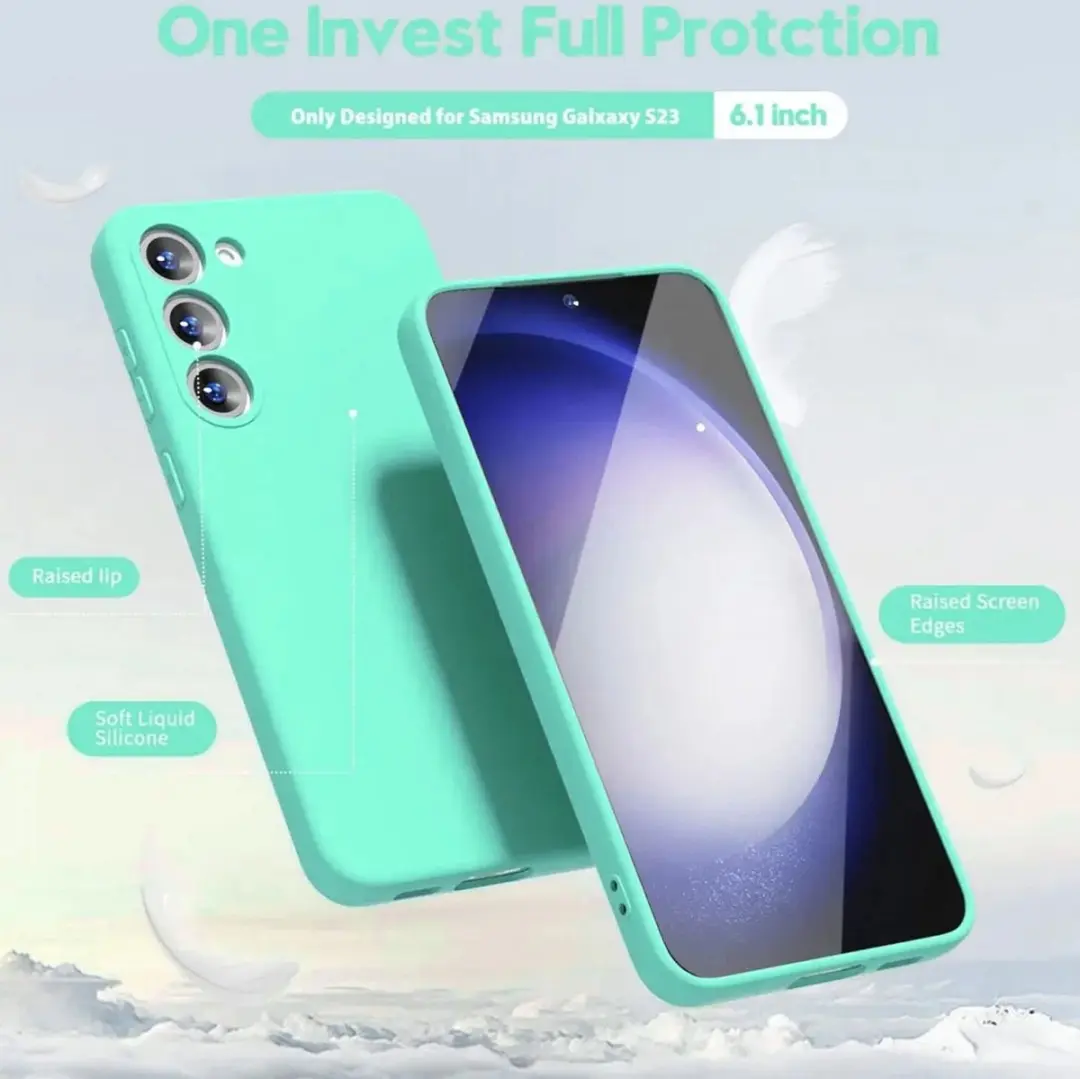 Selected Hoesje Samsung Galaxy S23 Blauw - Dun TPU