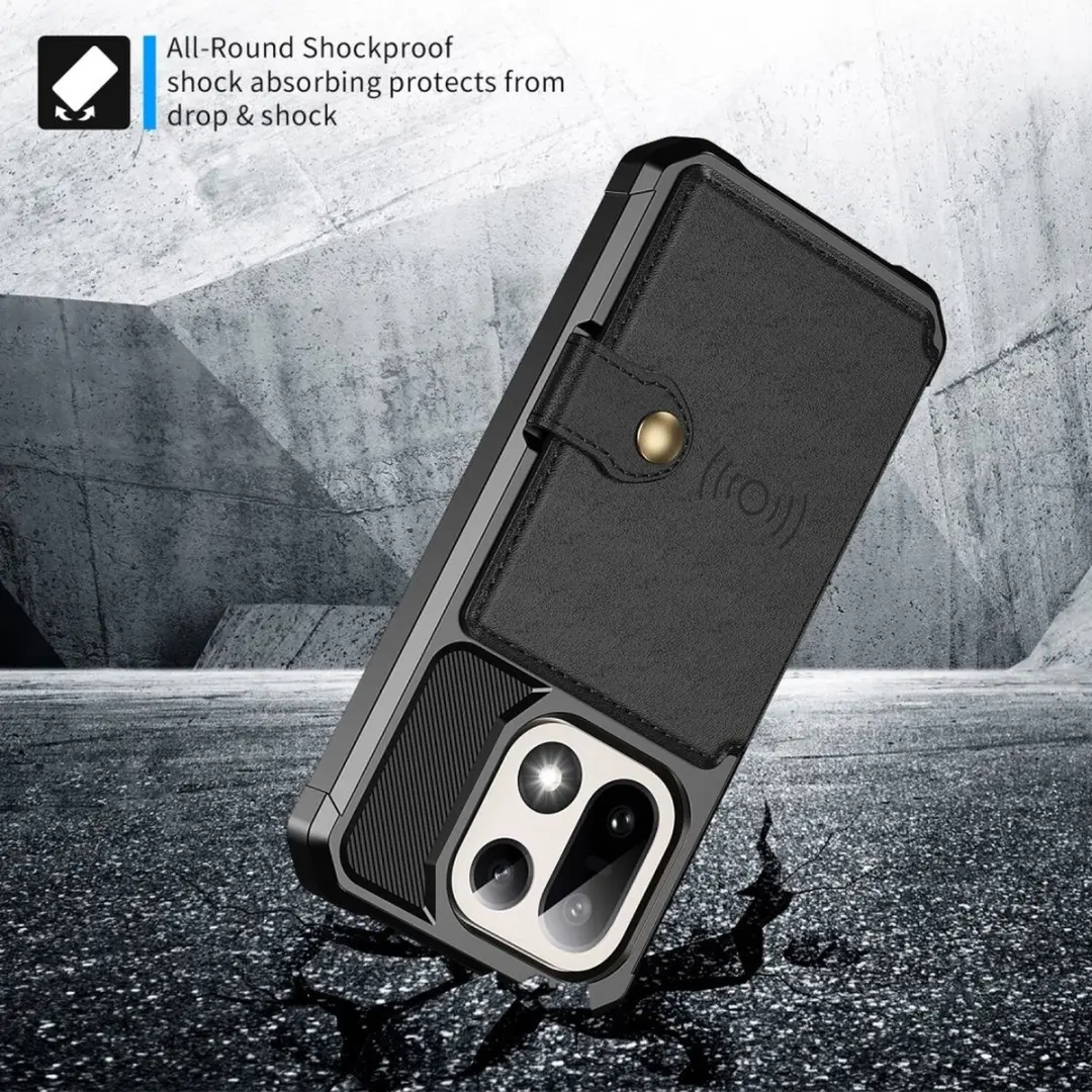 Selected Portemonnee Hoes OnePlus 15 - 4 Pasjes Zwart - afbeelding 6 van 6
