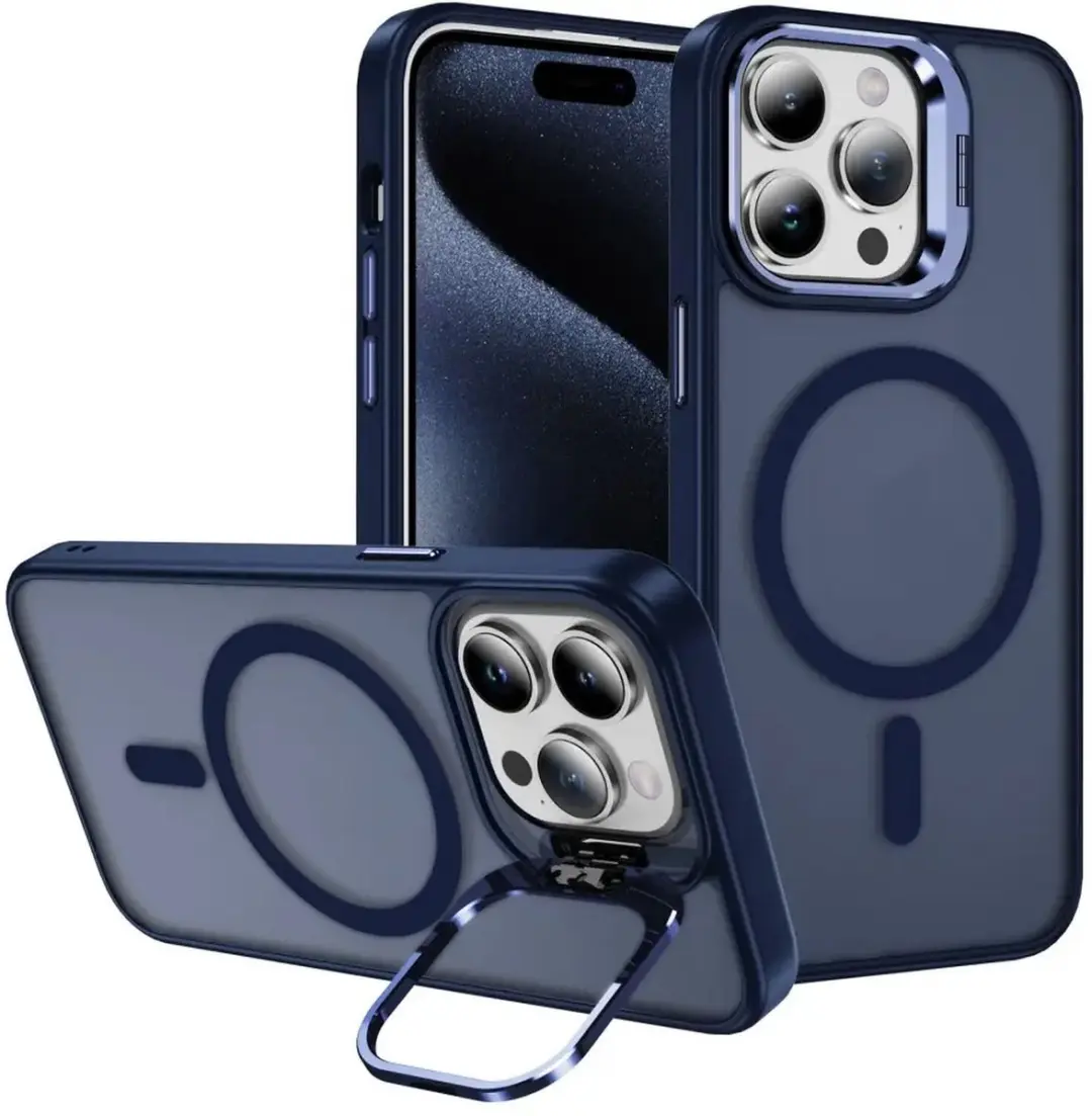 Selected Hoesje iPhone 15 Pro MagSafe Blauw
