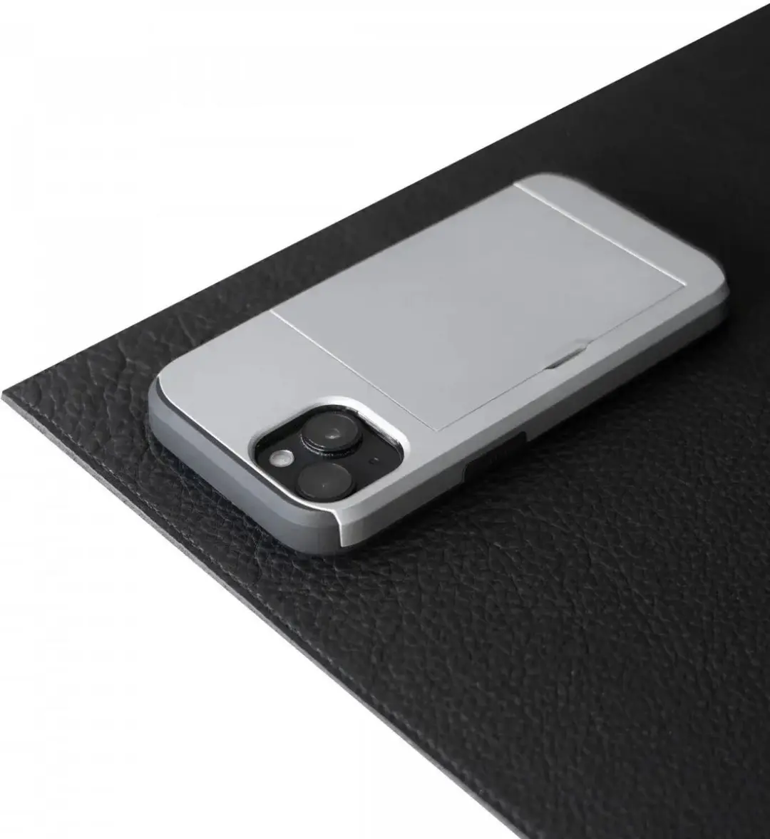 Selected Hoesje iPhone 15 Plus Kaarthouder - Grijs