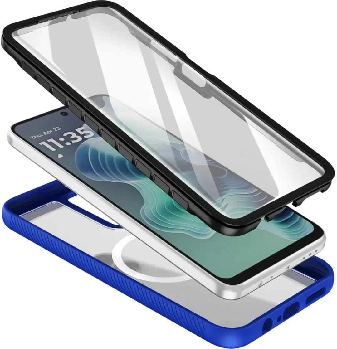 Selected Hoesje Motorola Moto G35 MagSafe Blauw