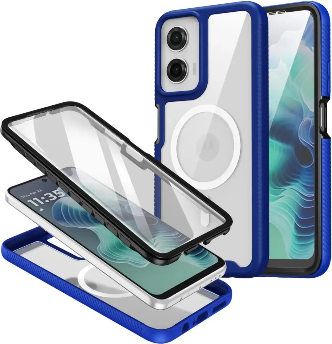 Selected Hoesje Motorola Moto G35 MagSafe Blauw