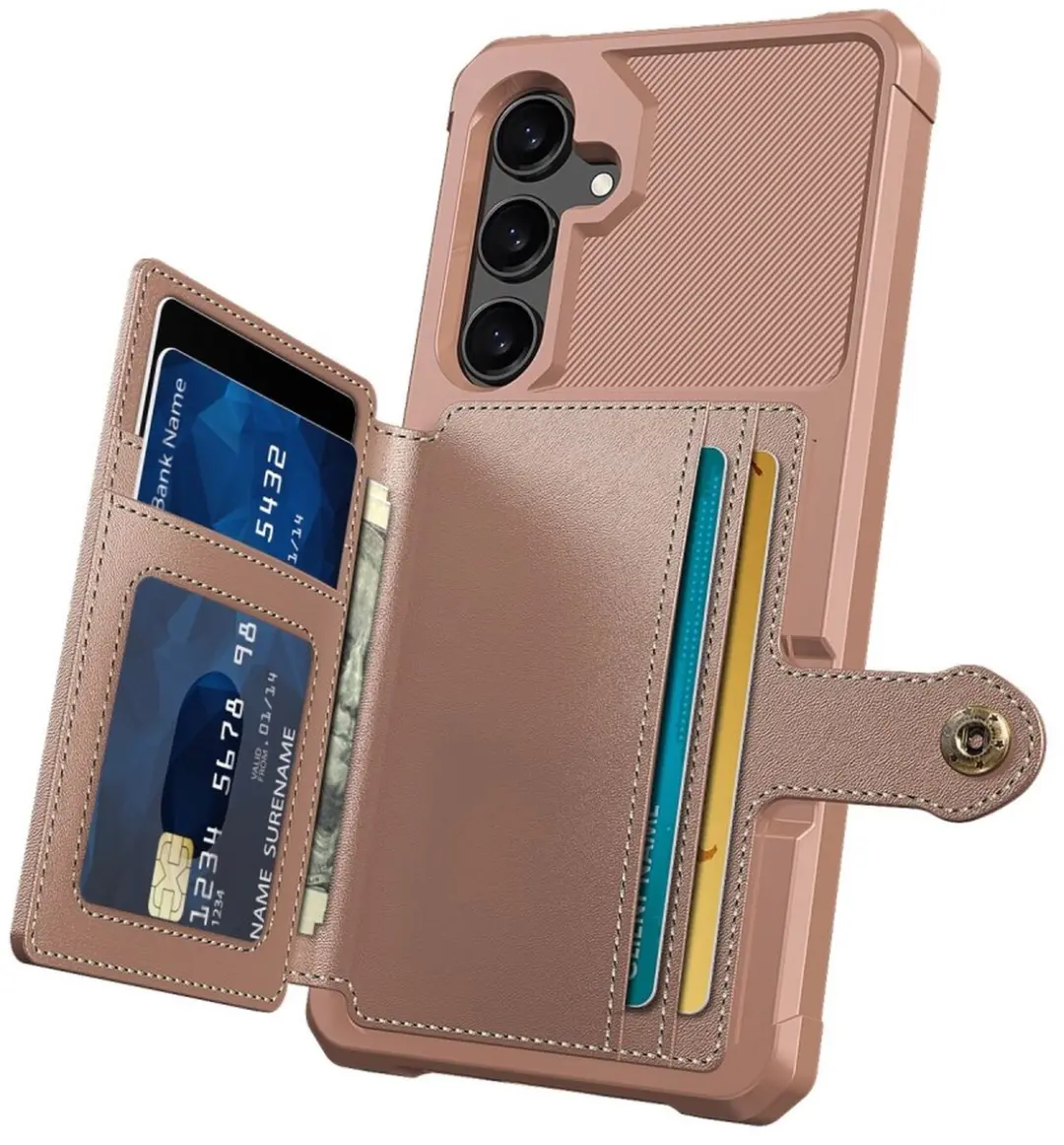 Selected Portemonnee Hoesje Samsung Galaxy S25 FE - Roze