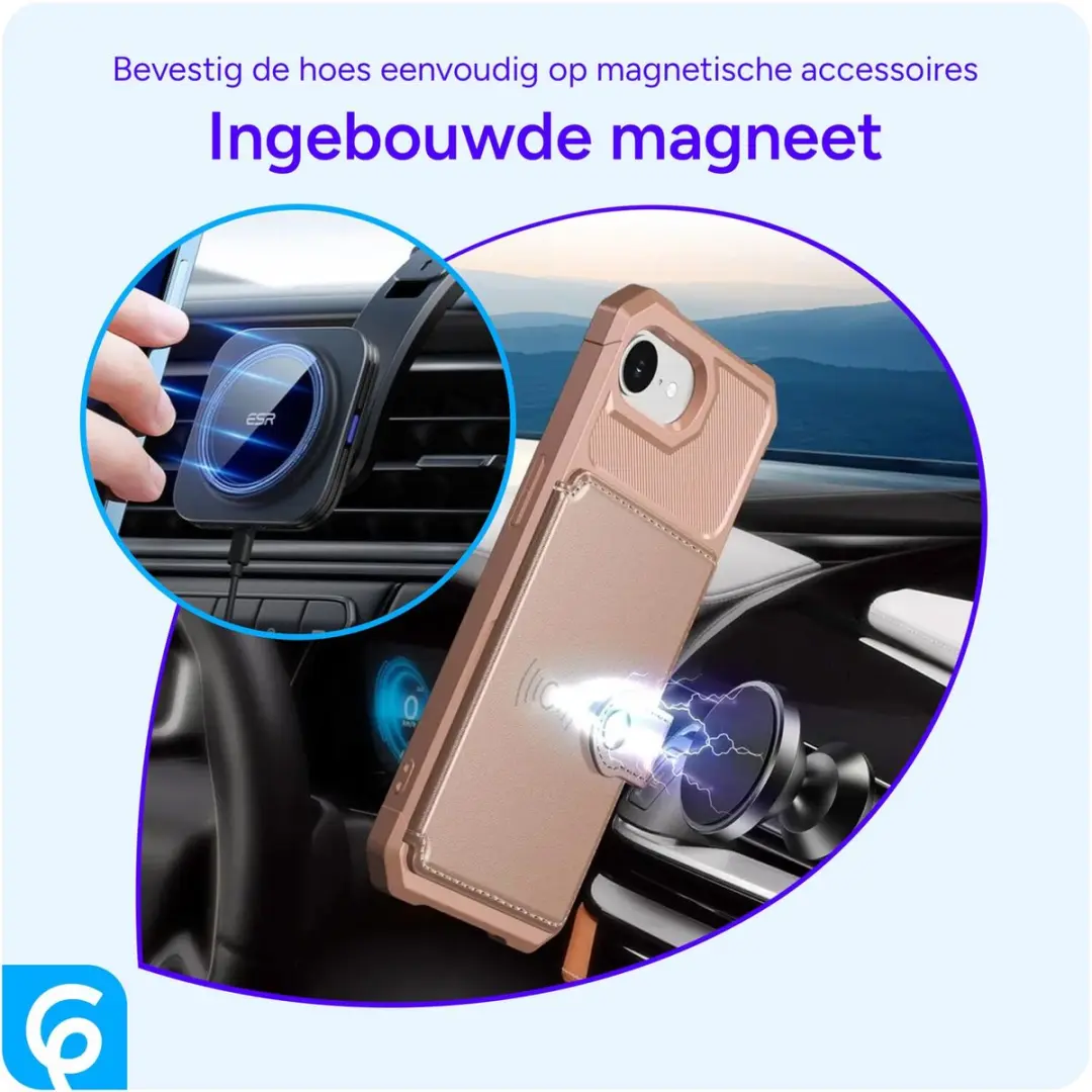 Selected Portemonnee Hoesje iPhone 16/17 - Roze - afbeelding 6 van 6