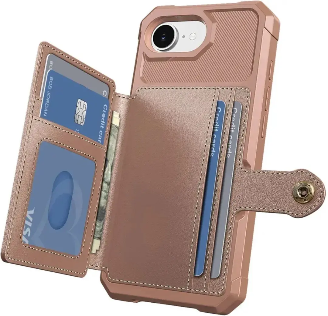 Selected Portemonnee Hoesje iPhone 16/17 - Roze