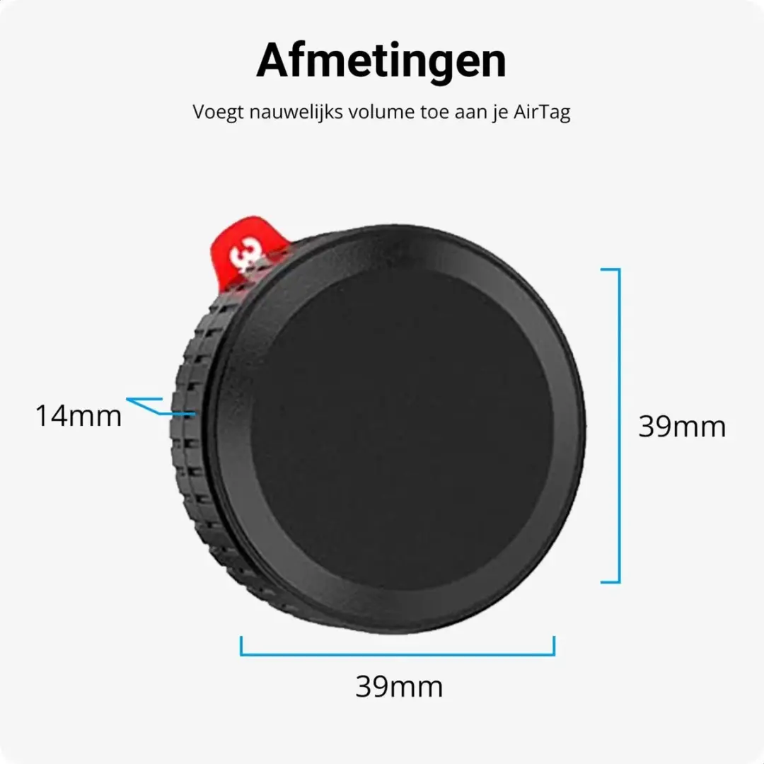 Selected Waterdichte AirTag Hoes - Zwart