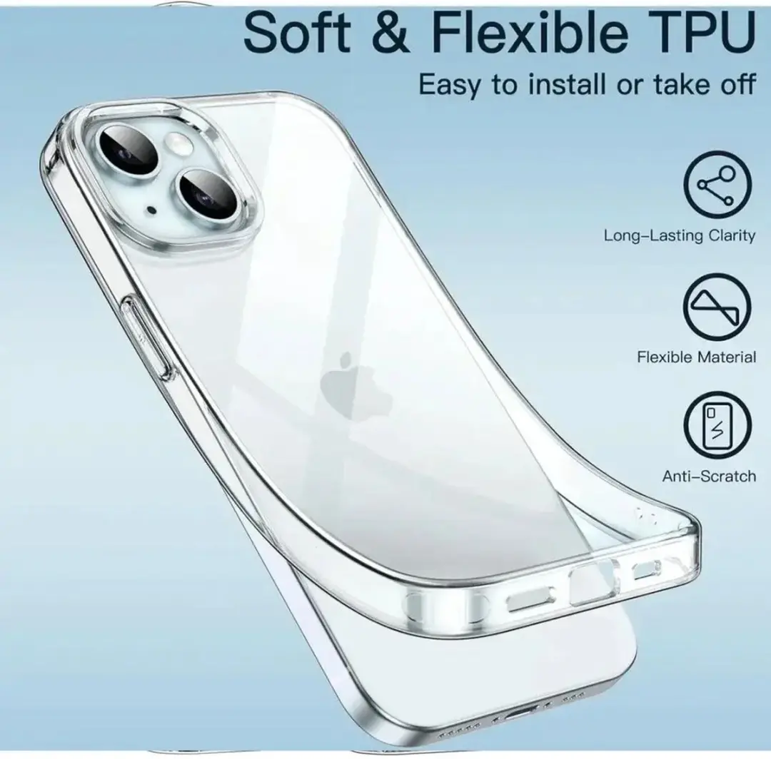Selected Transparant TPU Hoesje iPhone 15 Plus