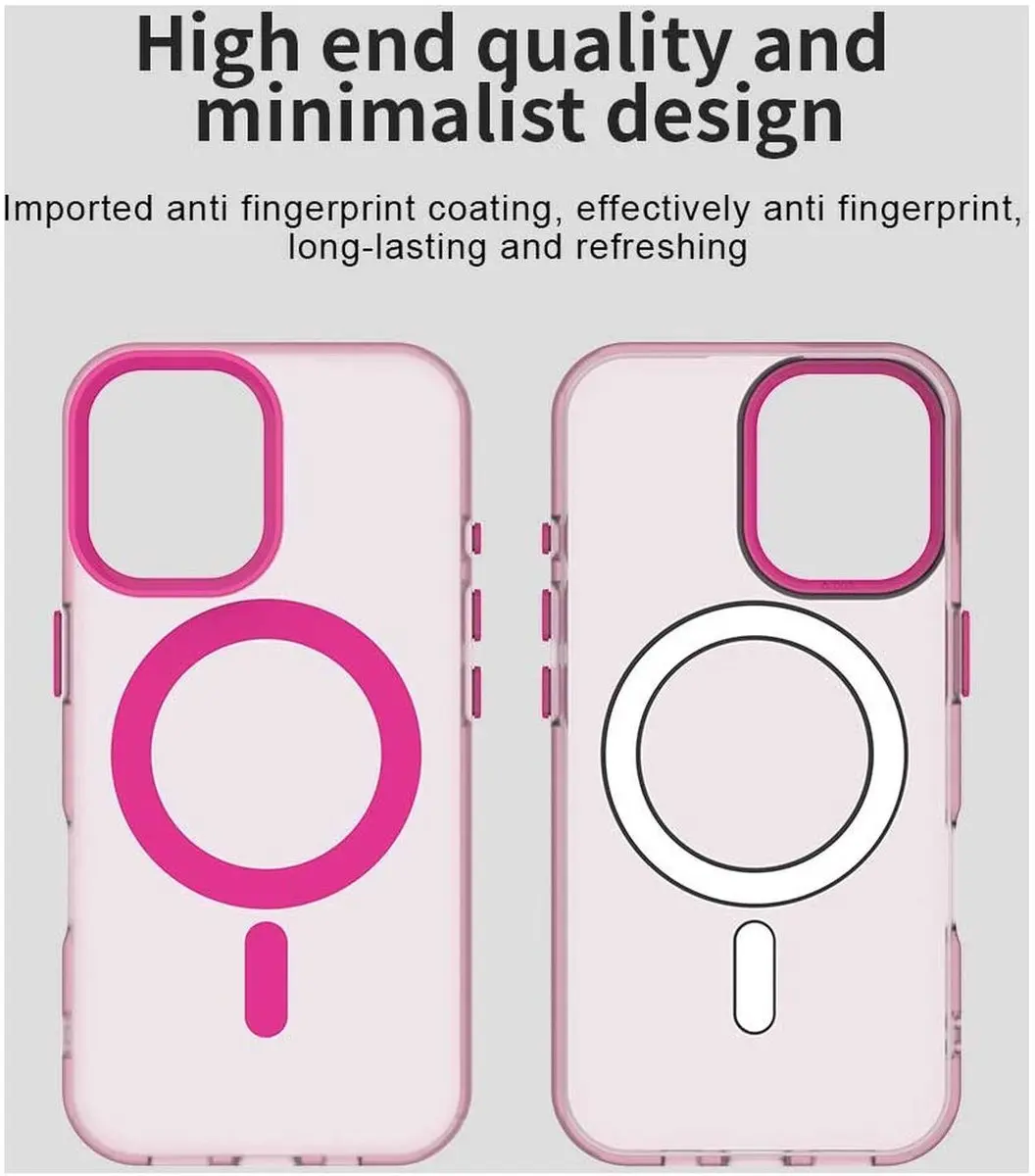 Selected MagSafe Backcover iPhone 17 - Roze & Transparant