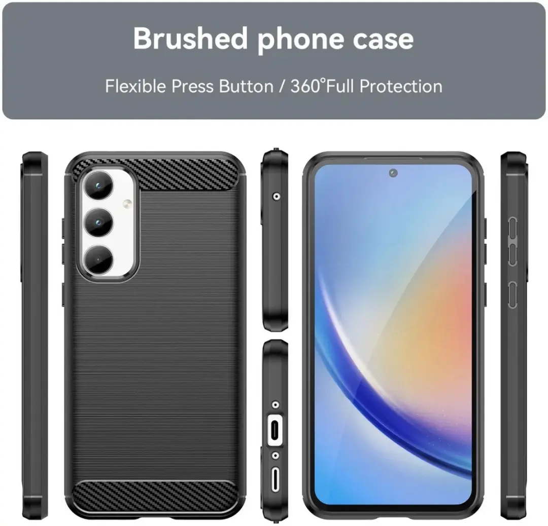 Selected TPU Hoesje Samsung Galaxy A35 - Zwart