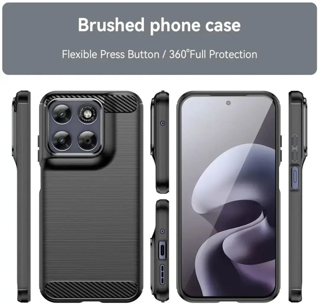 Selected TPU Hoesje Motorola Moto G77 - Zwart