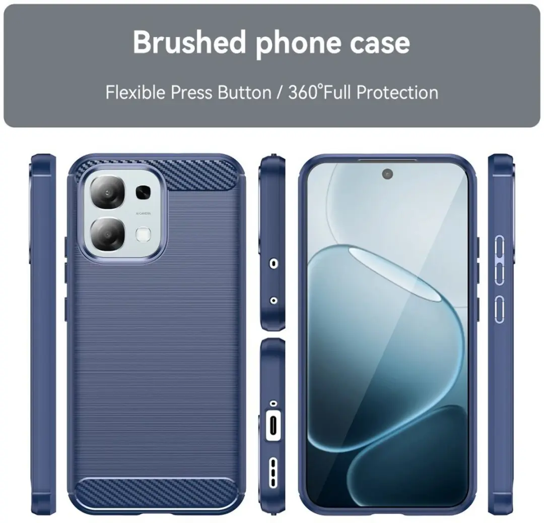 Selected TPU Hoesje Oppo A6 Pro - Blauw