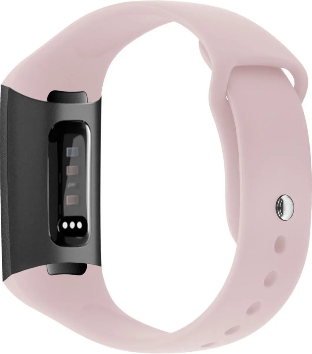 Fitbit Charge 3/4 Siliconen Band Roze - Drukknoop