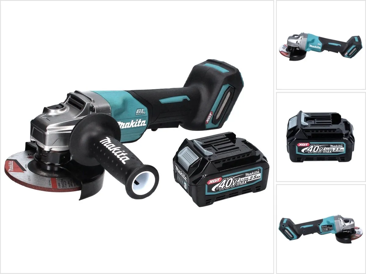 Makita GA016GD1 Haakse Slijper 40V Max 125mm